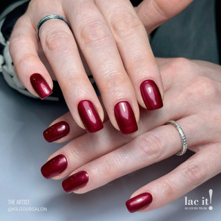 En Vogue Lac It! 50 Shades of Red 100% gel nail polish manicure