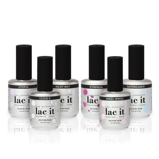 En Vogue Lac It! [Head in the Clouds Collection] 100% gel nail polish bottles