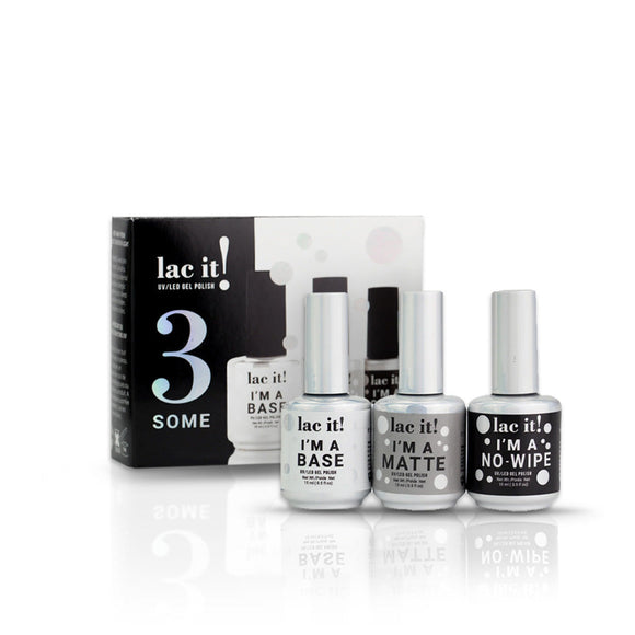  En Vogue Lac It! [I'm A 3-Some] 100% gel nail polish Kit